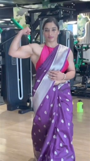 2M views · 33K reactions | @Suvita_Mahajan ❤️❤️ #SareeGym #workout #flex #saree #fitness #indian #woman #explore #bodybuilder #femalefitnesscoach #fitness #bodybuilder #reelstrending #fitness #saree #biceps #reelkarofeelkaro | Saree muscle factory | Facebook