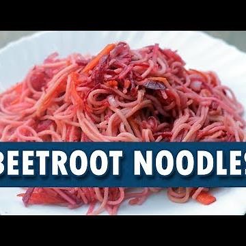 Beetroot Noodles || Beetroot Noodles Recipe || How To Make Beetroot Noodles || Wirally Food