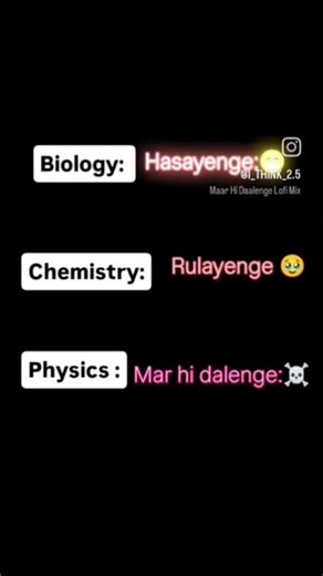 Physics vs chemistry vs biology 🎵 Science Edit Video