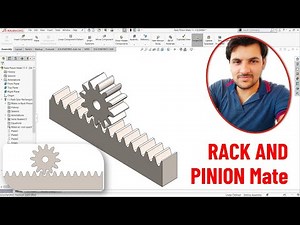 Rack and Pinion Mate | Mechanical Mates | SW Assembly Modeling | Tutorial 77