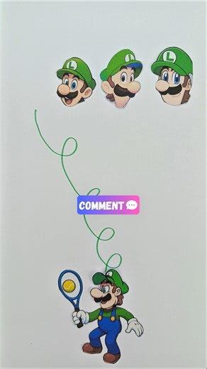 The Super Mario Galaxy Movie head Challenge magic | DIY Easy Paper #supermario #artscraft