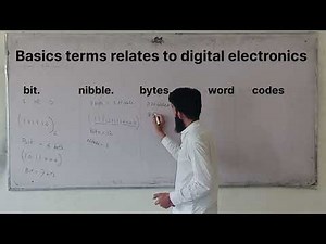bit nibble bytes word code | basic terms relates to electronics | memory unit