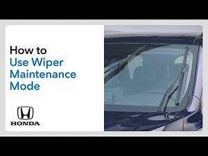 How to Use Wiper Maintenance Mode