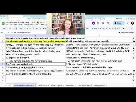 American English Intonation Practice - February 25, 2026