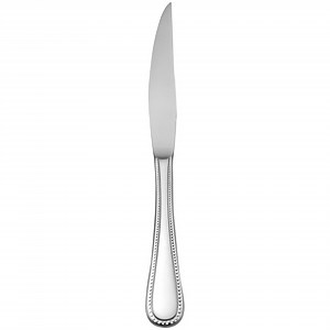 Oneida Pearl by 1880 Hospitality T163KSSF 9 1/4" 18/10 Stainless Steel Extra Heavy Weight Steak Knife - 12/Case
