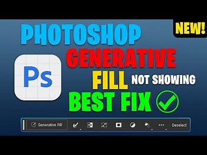 Photoshop Generative Fill Not WORKING - FIX in 3 Easy Steps!