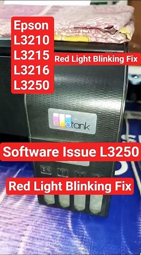 How to fix Epson printer L3250 L3150 Red Light Blinking | Epson adjustment program Resetter download