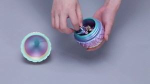 12" 3D Printed Dragon Egg, Mystery Articulated Crystal Dragon Egg Fidget Toys, 3D Print Surprise Animals Toy for Kid Teen Boy Girls (Rainbow Color)