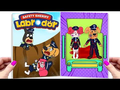 [ Paper DIY ]❤️Making Quiet Book Sheriff Labrador/ R.I.P Labrador! Who Will Catching Criminals?!