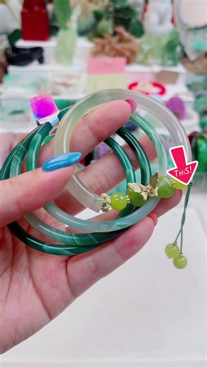 New stack style super skinny bangles 🤩🤩🤩#jade #jewelry #bracelet #bangle #fyp