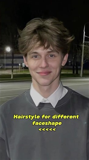 Men’s hairstyle for different face shape ✅ #shorts #faceshape #hairstyle #haircut