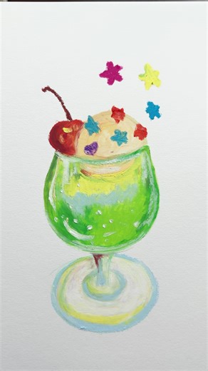 Creative Oil Pastel Drinks Art Tutorial