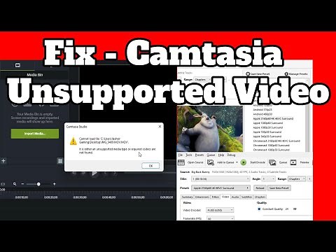 Camtasia Studio: MKV, MOV file type not supported. What to do ?