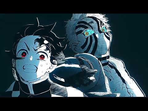 Tanjiro and Giyu vs Akaza manga animation | Demon Slayer infinity Castle manga animation