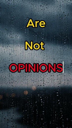 Your Thoughts Are Not Opinions