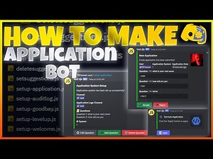 how to make application bot with buttons, full system, no coding in minutes #discord #discordbot