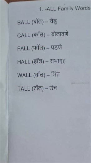 The creative learner on Instagram: "ALL Family #words #learnanewwordtoday #english"