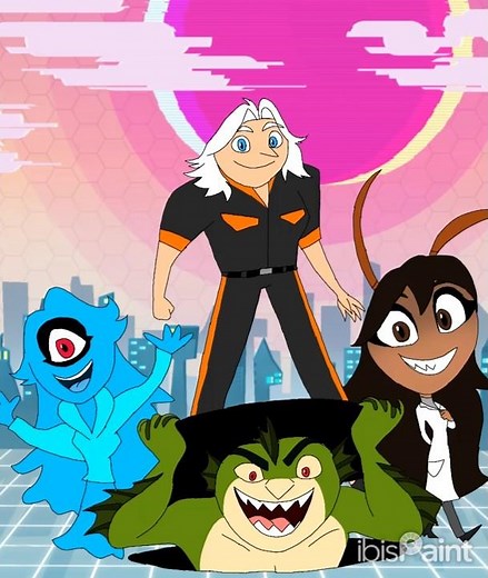 the monsters , Ginormica Dru, slime Izzy, link Gru, Cockroach Jelou || monsters vs aliens