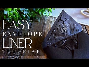 Simple Envelope Liner Technique using the 1-2-3 Punch Board from ‪@WeR_Makers‬