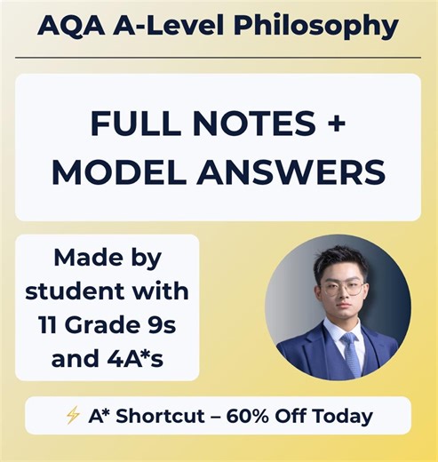 AQA A-level Philosophy A* Revision Pack | Full Notes   Model Essays (150  Pages) - Etsy