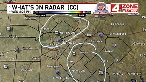 Areas of mist out there tonight. Hard to see with traditional radar reflectivity but can see it using radar correlation coefficient (CC). Pink, red colors are mist. | Chris Suchan Meteorologist