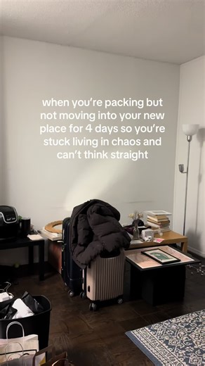 there’s gotta be a more efficient way to pack and move that doesnt require living like this for days… #moving #nyc #apartment #fyp #crashout