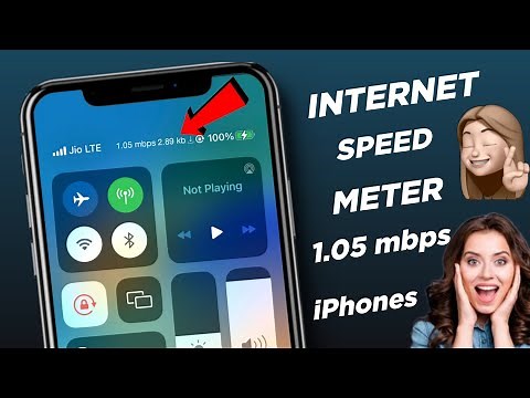 How To Enable Internet Speed Meter in iPhone | How To Get Data Speed On Notification Bar In iPhone