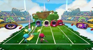 Suit up, it's time to play Super Beat Sports on Nintendo Switch! Swing to the beat with friends! | Harmonix