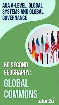 60 Second Geography | AQA A-Level Geography | Global Commons (GSGG 18)