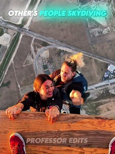 Others People Skydiving vs This Man #trollface #shorts