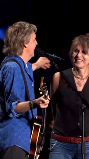🎥 Paul McCartney and Chrissie duetting on 'Oh! Darling' live from Wembley Stadium. Chrissie is set to be featured in the upcoming 'Paul McCartney: Man On The Run' releasing this month, you can read more about it via NME here: https://www.nme.com/news/music/paul-mccartney-man-on-the-run-wings-documentary-to-hit-cinemas-for-one-night-only-3925990 -CHHQ | Chrissie Hynde