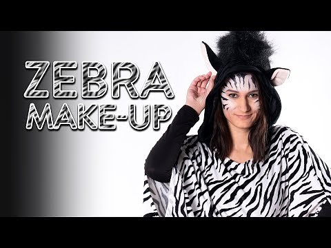 ZEBRA schminken - Make Up Tutorial - Fasching, Karneval, Halloween