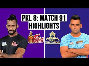 Match 91: Telugu Titans vs Tamil Thalaivas Highlights | Pro Kabaddi League #PKL8
