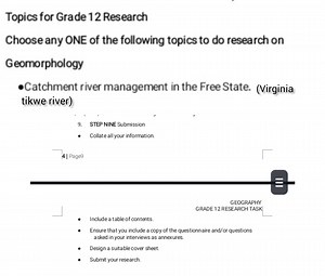 Topics for Grade 12 ResearchChoose any ONE of the following to... | Filo