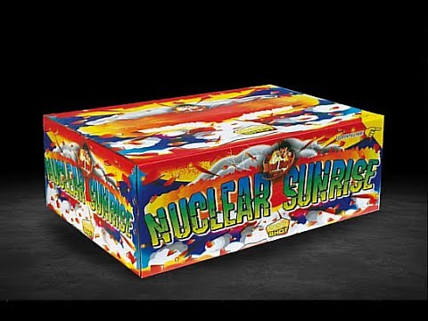 Diamond Fireworks - Nuclear Sunrise - 224 Shot Barrage With Fan Effect