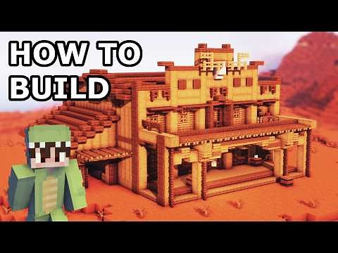 WILD WEST HOUSE (with stables) 🌸 #minecraft #tutorial