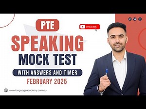PTE Speaking Mock Test with Answers | February 2025 | LA Language academy PTE NAATI IELTS