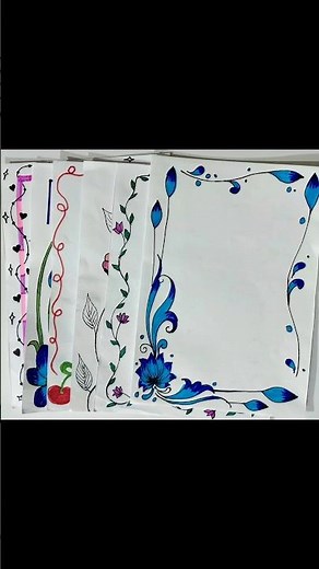 6 Easy and beautiful border designs