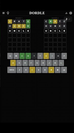 Dordle #1546: Worked Hard for 4 Guesses (Apr 19)