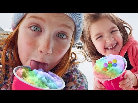 SNOW CONE SCHOOL!! Family Day at PiRATE iSLAND! sledding and snowboarding with Adley Niko & Navey