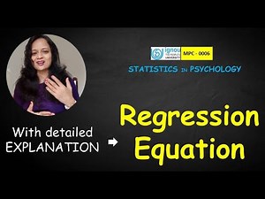 [Psychology] Regression Equation | IGNOU MAPC-MPC 006 | Solved by Hand | CA Payal Goel