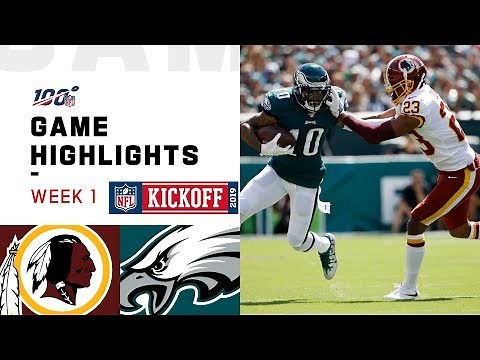 Redskins vs. Eagles Week 1 Highlights | NFL 2019