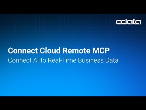 Connect Cloud Remote MCP: Connect AI to Real-Time Business Data