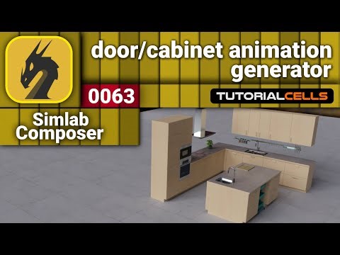 0063. door & cabinet animation generator in simlab composer