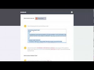 New Google Sites - Add Disqus Comments