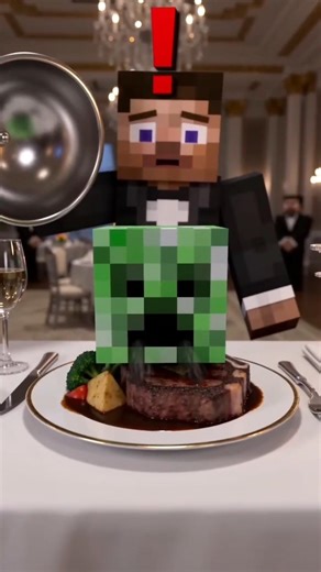 Serve Some Steak 🥩 #minecraft #animation