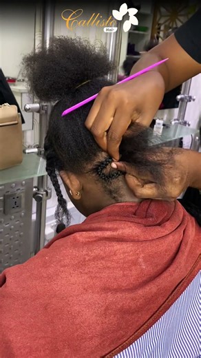 Install a Human weave for beginners #humanhairnigeria #braids #twostrand