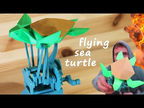Flying Sea Turtle - 3D Print, Assembly And Feeding my Pet Snail - (NOT A STEP BY STEP ASSEMBLY)