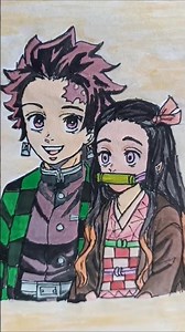 Tanjiro and Nezuko Pencil Sketch| Demon Slayer Drawing| #demonslayer #anime #tanjiro #firstsketch