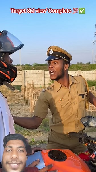 Target 3M view' Complete 😊❤️ #3millionviews #shortvideo #ytshorts #police #viralshorts #fyp #reels